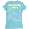 November Girl Facts Sagittarius Ladies Fitted T-Shirt