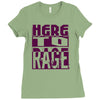 here to rage Ladies Fitted T-Shirt
