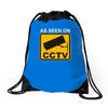 as seen on cctv chav rude,funny,cool,modern,fun Drawstring Bags