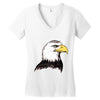 bald eagle Women's V-Neck T-Shirt