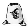 fangs dragon Drawstring Bags