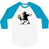 banksy flower 3/4 Sleeve Shirt