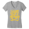 free &amp; brave Women's V-Neck T-Shirt