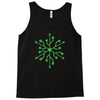 snowflake geek usb green Tank Top