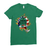 American Flag Q Fire Ladies Fitted T-Shirt