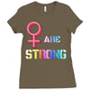 Women's March We are Strong Ladies Fitted T-Shirt