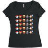 christmas animal Women's Triblend Scoop T-shirt