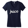 juice script Women's V-Neck T-Shirt