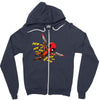 pew pew deadpool Zipper Hoodie