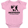 Backpacker Let's Explore The World Baby Bodysuit