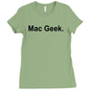 mac geek t shirt funny nerd gamer computer hipster humor apple Ladies Fitted T-Shirt