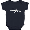banksy style ak47 art   funny Baby Bodysuit