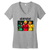 heathers girls black Women's V-Neck T-Shirt