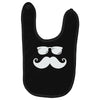 hipster glasses and moustache Baby Bibs
