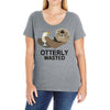 otterly wasted drinking Ladies Curvy T-Shirt