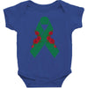 liver ribbon and rose Baby Bodysuit