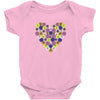 Pansy Heart Baby Onesie