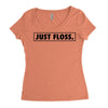 just floss border Women's Triblend Scoop T-shirt
