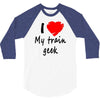 i love my train geek 3/4 Sleeve Shirt