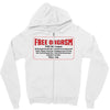 Free Orgasm Coupon Zipper Hoodie