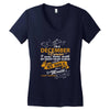 I'm a december woman I was born with my heart Women's V-Neck T-Shirt