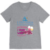 yoga and wine V-Neck Tee