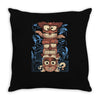 crazy totem Throw Pillow