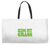 kiss my grass Weekender Totes