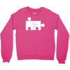 rude jigsaw ideal birthday present or gift Crewneck Sweatshirt