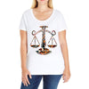 ethnic libra Ladies Curvy T-Shirt
