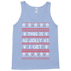 emo gothic ugly christmas sweater. Tank Top
