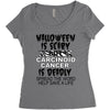 halloween is scary but carcinoid cancer is deadly spread the word help Women's Triblend Scoop T-shirt