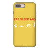 eat, sleep &amp; train triathlon sports, gym, athletic iPhone 8 Plus