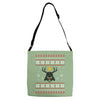 darth vader christmas ugly Adjustable Strap Totes