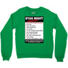 funny stag night checklist, ideal gift, christmas present Crewneck Sweatshirt