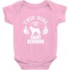 This Girl Loves Saint Bernard Baby Onesie