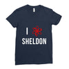 i heart sheldon Ladies Fitted T-Shirt