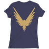 Maverick Gold Print Ladies Fitted T-Shirt