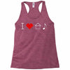 i love house music Racerback Tank