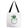 Alien Pocket Tote Bags