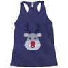 christmas reindeer rudolph Racerback Tank