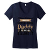 i never dreamed i would be a super cool daddy but here i am killing it Women's V-Neck T-Shirt