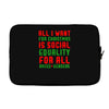 all i want for christmas Laptop sleeve