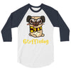 gryffindog pug 3/4 Sleeve Shirt