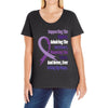 supporting the fighter, admiring the survivors, honoring the taken Ladies Curvy T-Shirt