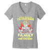 mess with me i'll fight back Women's V-Neck T-Shirt