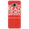 do not read the next sentence funny Samsung Galaxy S8 Plus
