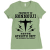 Property Of Honnouji Athletics Dept. Ladies Fitted T-Shirt