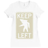 keep left shark Ladies Fitted T-Shirt