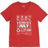 Born In July V-Neck Tee